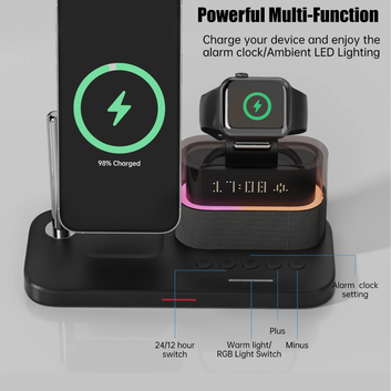 5-in-1 Magnetic Wireless Charging Station